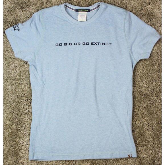 PACIFIC RIM 2013 movie promo OFFICIAL Womens XS Blue T-SHIRT Playback Eco-Logic - Picture 1 of 5